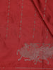 Maroon Motif Design Semi Banarasi Silk Saree