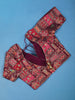 Maroon Motifs Design Brocade Readymade Blouse