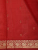 Maroon Paisley Butta Woven Design Pure Kanchipuram Silk Saree with Zari Border