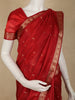 Maroon Paisley Butta Woven Design Pure Kanchipuram Silk Saree with Zari Border