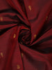 Maroon Paisley Motif Woven Pure Kanchipuram Silk Saree