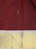 Maroon Paisley Motif Woven Pure Kanchipuram Silk Saree
