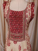 Maroon Paisley Printed and Mirror Embroidered Design Crepe Palazzo Suit with Matching  Dupatta