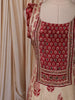 Maroon Paisley Printed and Mirror Embroidered Design Crepe Palazzo Suit with Matching  Dupatta