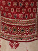 Maroon Paisley Printed and Mirror Embroidered Design Crepe Palazzo Suit with Matching  Dupatta