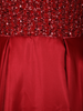 Maroon Sequins Embellished Satin Partywear Gown