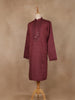 Maroon Solid Design Cotton Kurta - Diadem