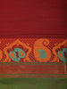 Maroon Solid Design Cotton Saree With Contrast Border