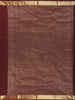 Maroon Solid Woven Design Pure Kanchipuram Silk Saree with Zari Border