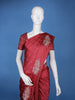 Maroon Striped Design Semi Tussar Silk Saree - Diadem
