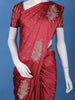 Maroon Striped Design Semi Tussar Silk Saree - Diadem