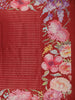 Maroon Striped Design Tussar Silk Saree