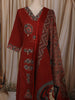 Maroon Traditional Butta Printed Design Cotton Salwar Suit with Dupatta