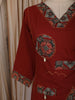 Maroon Traditional Butta Printed Design Cotton Salwar Suit with Dupatta