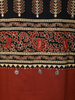 Maroon Traditional Leaf Printed Design Cotton Palazzo Suit with Dupatta