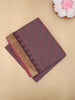 Maroon Wave Woven Design Cotton Saree