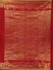 Maroon Woven Gold Zari Elephant Border Kanchipuram Silk Saree - Diadem