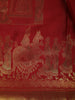 Maroon Woven Gold Zari Elephant Border Kanchipuram Silk Saree - Diadem