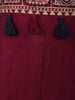 Maroon Ajrakh Design Printed Cotton Salwar Suit Set - Diadem