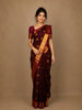 Maroon Butta Woven Design Pure Kanchipuram Silk Saree
