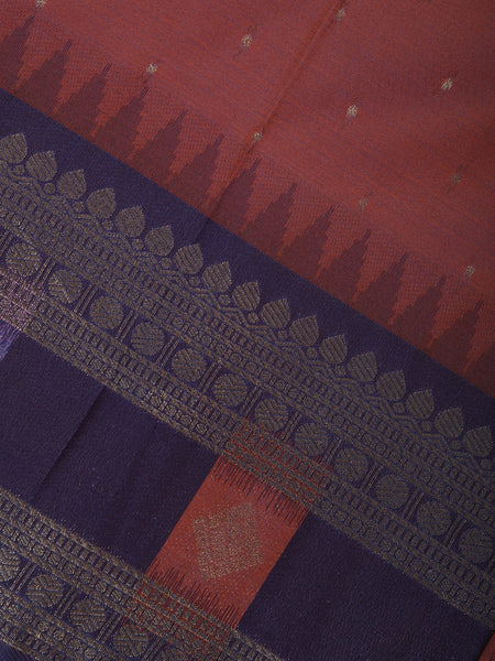 Maroon Butta Woven Tissue Silk Saree - Diadem