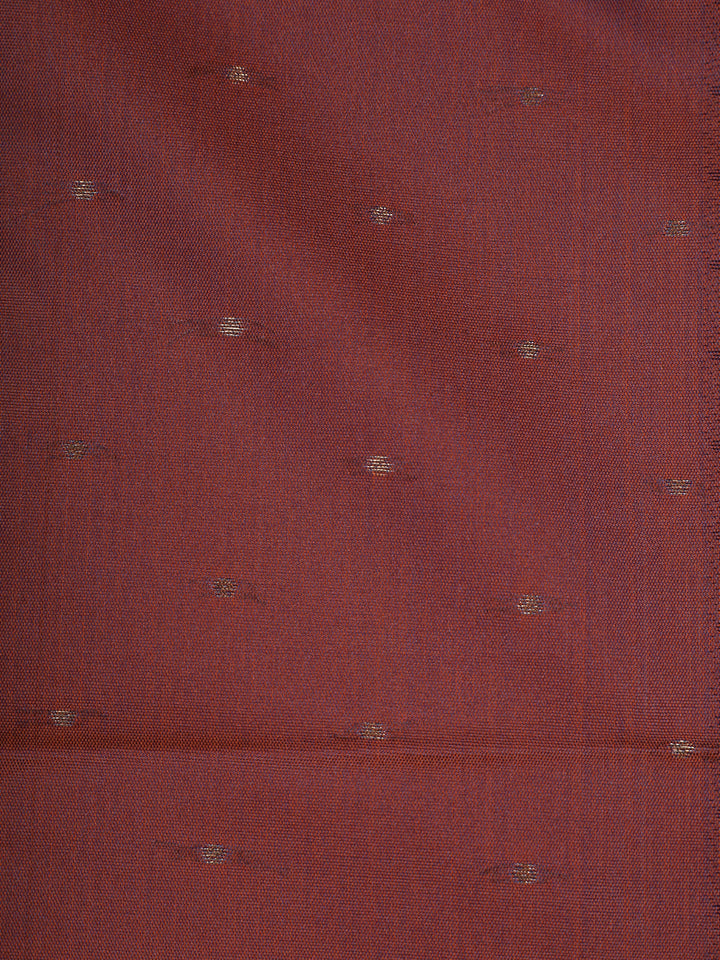 Maroon Butta Woven Tissue Silk Saree - Diadem