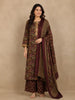 Maroon Floral Design Cotton Salwar Suit