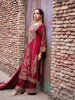 Maroon Floral Design Crepe Palazzo Salwar Suit - Diadem