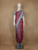 Maroon Floral Motif Design Soft Silk Saree - Diadem