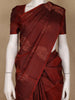 Maroon Floral Motif Woven Pure Kanchipuram Silk Saree - Diadem