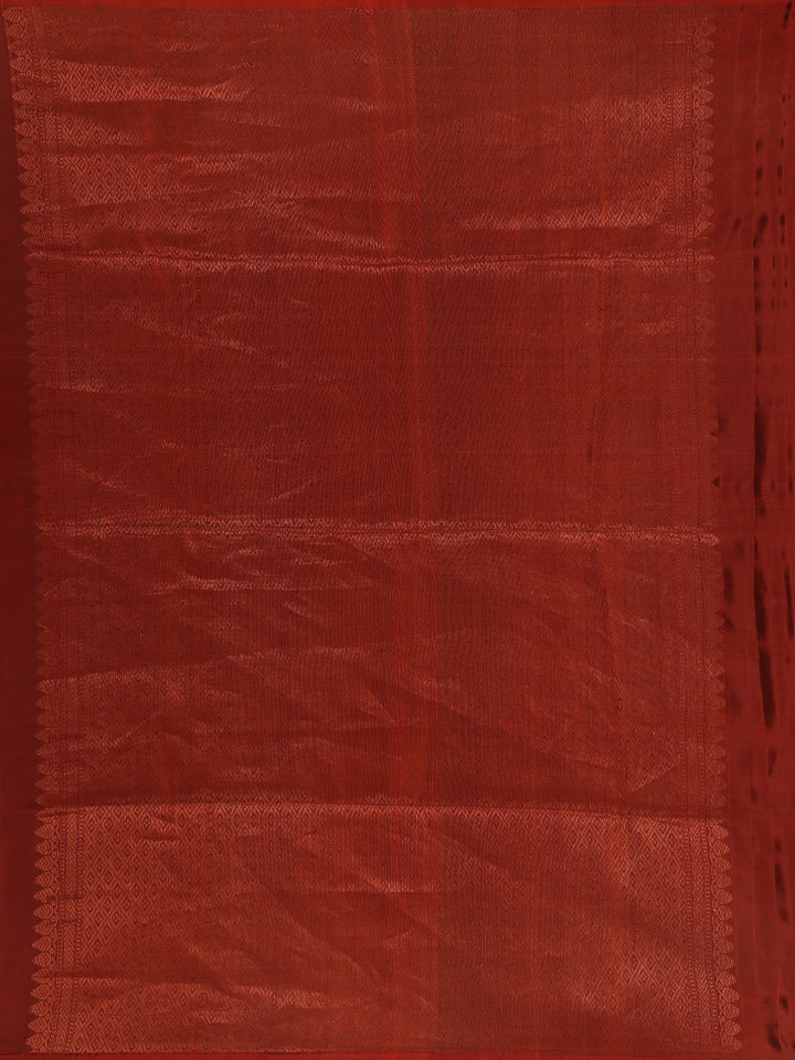 Maroon Floral Motif Woven Pure Kanchipuram Silk Saree - Diadem