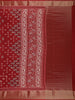 Maroon Floral Printed Cotton Saree - Diadem