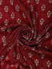 Maroon Floral Printed Cotton Saree - Diadem