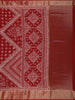 Maroon Floral Printed Cotton Saree - Diadem