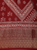 Maroon Floral Printed Cotton Saree - Diadem