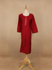 Maroon Floran Design Cotton Kurti