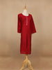 Maroon Floran Design Cotton Kurti