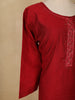 Maroon Floran Design Cotton Kurti