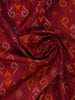 Maroon Geometric Motif pattern Silk Saree - Diadem