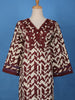 Maroon Geometric Printed Cotton Palazzo Salwar Suit - Diadem