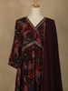 Maroon Multi-Color Floral Printed Anarkali Satin Salwar Suit - Diadem