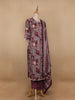 Maroon Multi-Print Straight Cut Salwar Suit - Diadem