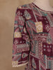 Maroon Multi-Print Straight Cut Salwar Suit - Diadem