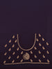 Maroon Paisley Embroidered Chiffon Saree - Diadem