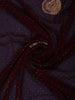 Maroon Paisley Embroidered Chiffon Saree - Diadem