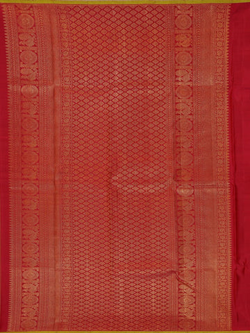 Maroon Pure Kanchipuram Bridal Silk Saree with Small Checked Design - Diadem