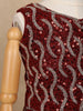 Maroon Sequins Designed Net Lehenga