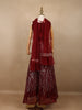Maroon Sequins Designed Net Lehenga