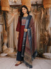 Maroon Solid Design Silk Cotton Salwar Suit With Embroidered Yoke