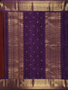 Maroon Two-Headed Eagles Motif Pure Kanchipuram Silk Saree - Diadem